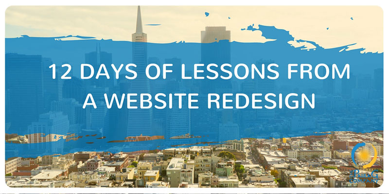 12 lessons from a website redesign