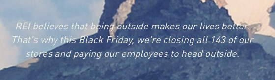 REI Closes for Black Friday